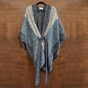 Evereve Wrap / Ruana with Belt